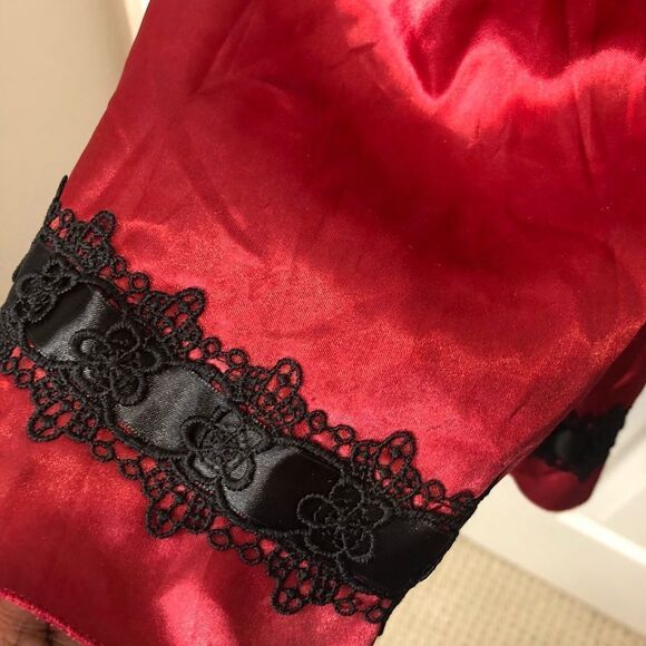 Leg Avenue burgundy red French maid costume dress, size large - Picture 10 of 16